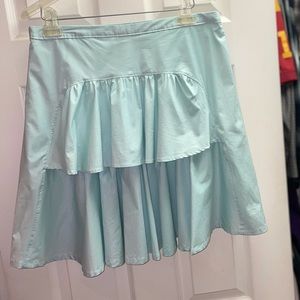 Anthropologie Odille bustle ruffled skirt